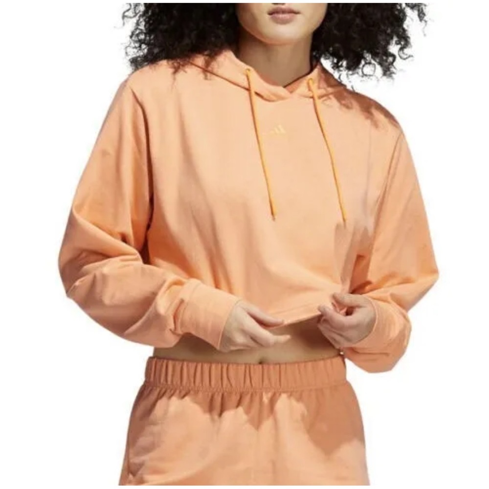 ADIDAS NWT WOMEN’S LIGHTWEIGHT MODERN SWEATSHIRT IN ORANGE SIZE LARGE